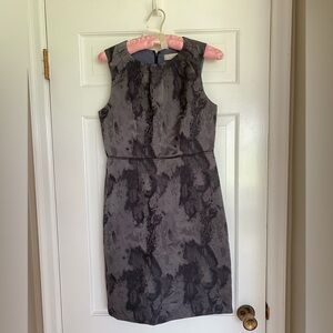 Ann Taylor Loft Gray Sleeveless Sheath Dress Size 4